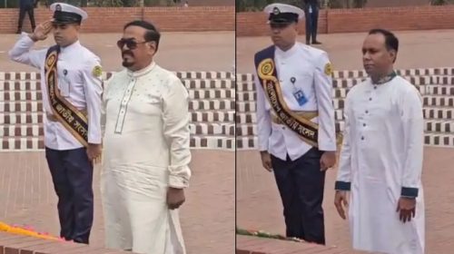 জাতীয় স্মৃতিসৌধে স্পিকার ও ডেপুটি স্পিকারের শ্রদ্ধা