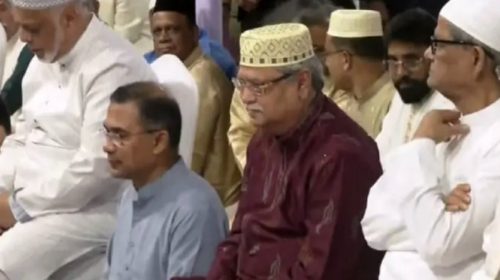 জাতীয় ঈদগাহে রাষ্ট্রপতি ও প্রধানমন্ত্রীর ঈদের নামাজ আদায়
