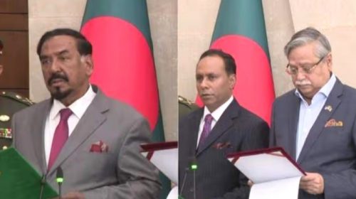 স্পিকার ও ডেপুটি স্পিকারকে শপথ পড়ালেন রাষ্ট্রপতি
