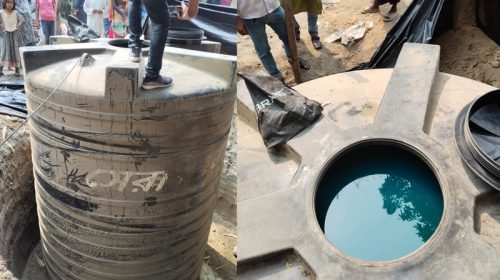 মাটির নিচ থেকে পানির ট্যাঙ্কি ভর্তি ১০ হাজার লিটার জ্বালানি তেল উদ্ধার