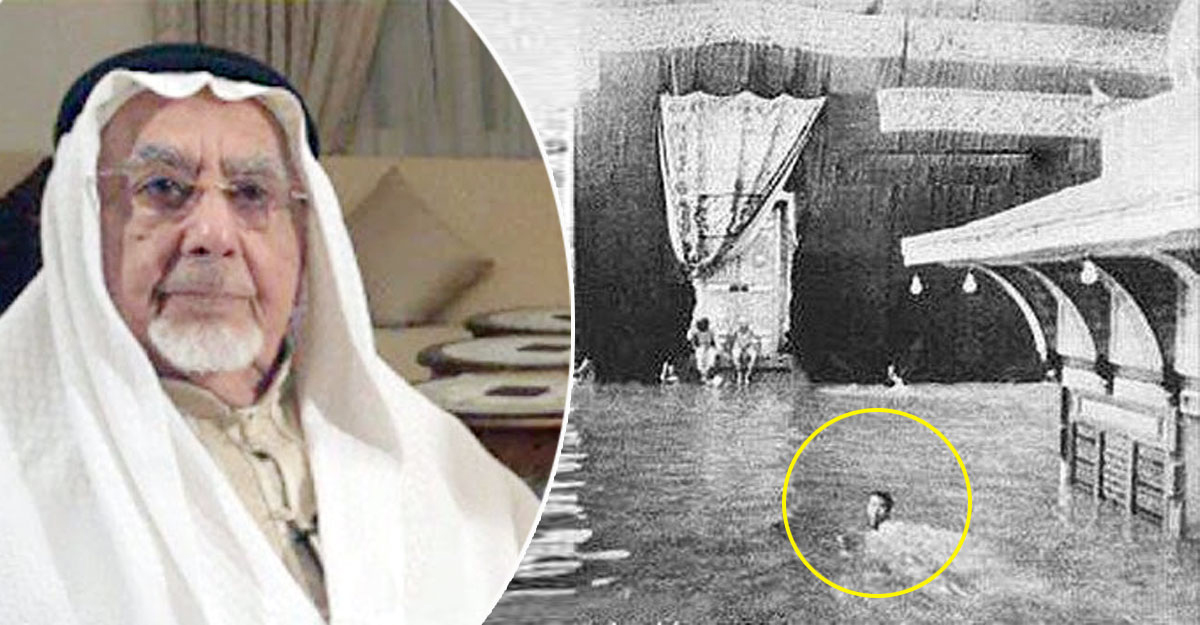 সাঁতার কেটে কাবাঘর তাওয়াফ