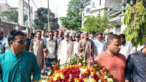 তোপধ্বনি ও কুচকাওয়াজে কিশোরগঞ্জে মহান স্বাধীনতা দিবস উদযাপন