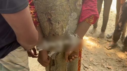 পাবনায় প্রেমিক-প্রেমিকাকে আটক করে হাত-পা বেঁধে নির্যাতনের অভিযোগ