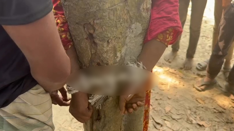 পাবনায় প্রেমিক-প্রেমিকাকে আটক করে হাত-পা বেঁধে নির্যাতনের অভিযোগ