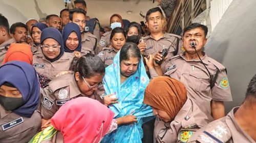 কাশিমপুর কারাগার থেকে জামিনে মুক্ত সাবেক স্পিকার শিরিন শারমিন চৌধুরী