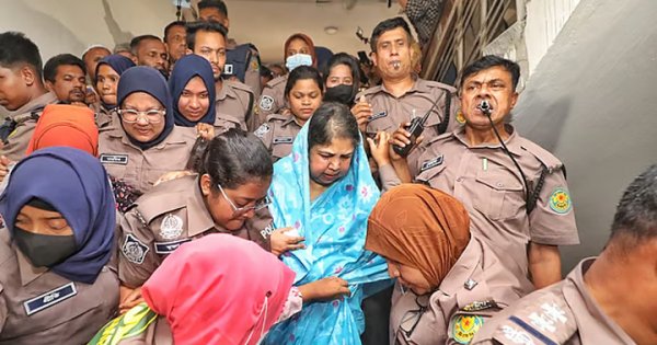 কাশিমপুর কারাগার থেকে জামিনে মুক্ত সাবেক স্পিকার শিরিন শারমিন চৌধুরী