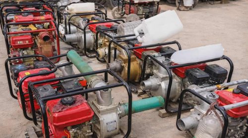 সুন্দরগঞ্জে জ্বালানির জন্য সেচ পাম্প নিয়ে ফিলিং স্টেশনে কৃষকের ভিড়