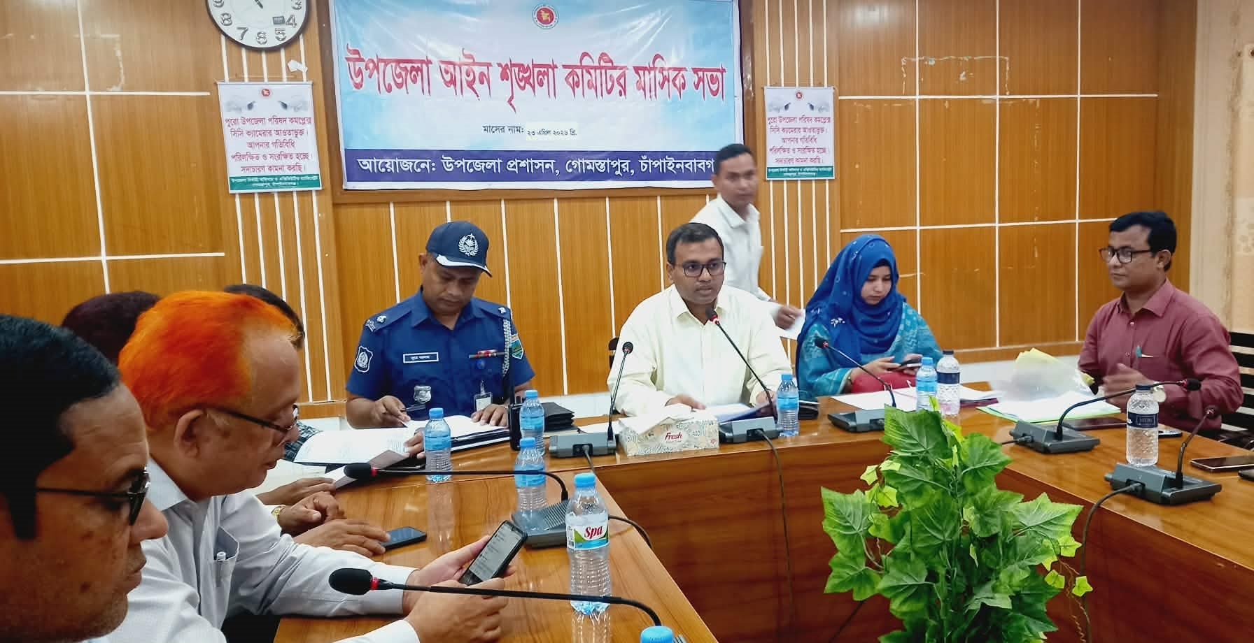 গোমস্তাপুরে আইন শৃঙ্খলা কমিটির মাসিক সভা অনুষ্ঠিত