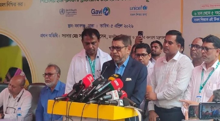 ৩ মে থেকে হামের টিকা মিলবে সারাদেশে: স্বাস্থ্যমন্ত্রী