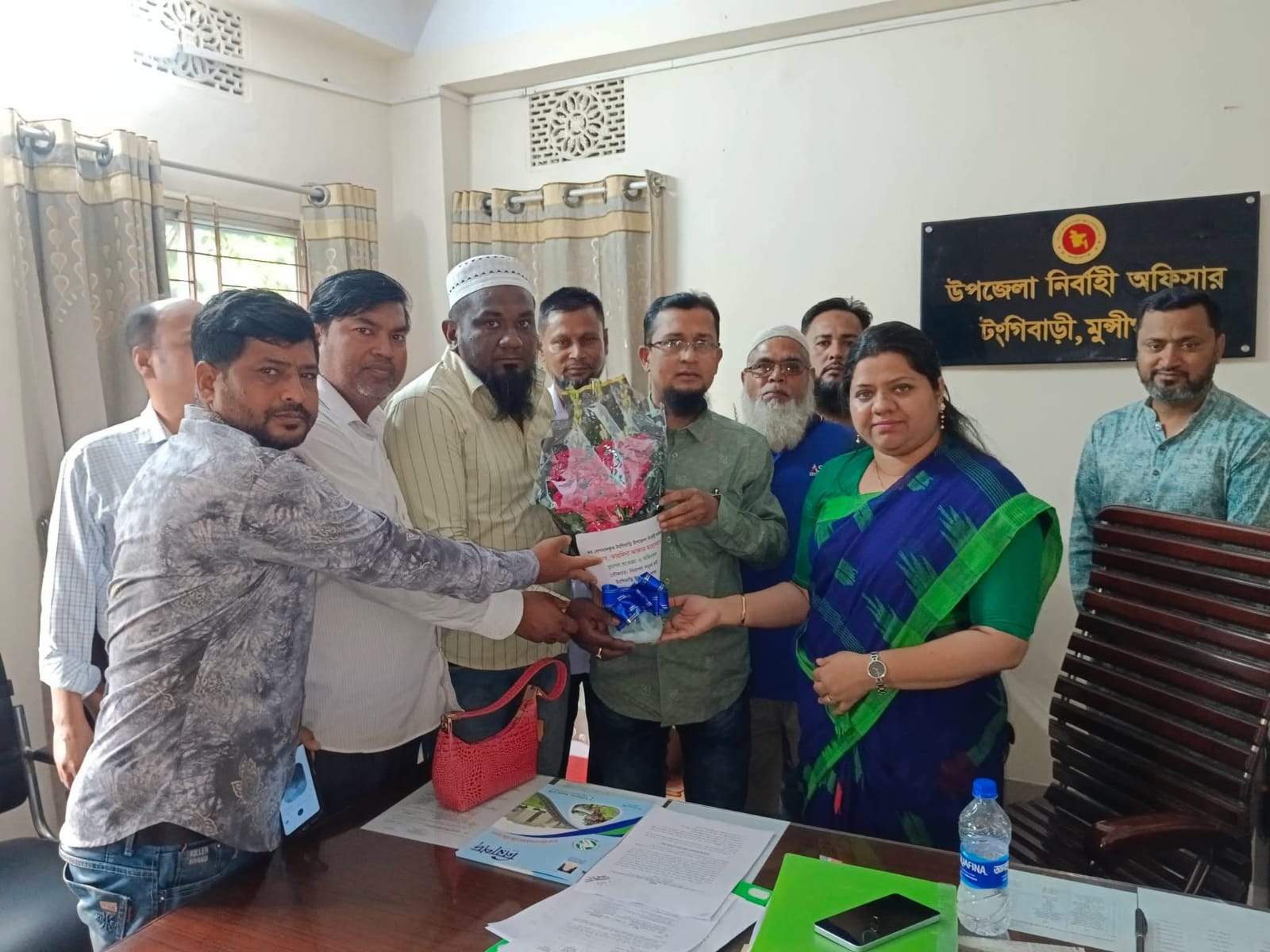 টঙ্গীবাড়ীতে নবনিযুক্ত ইউএনও'র সাথে নিসচা'র সৌজন্য সাক্ষাৎ